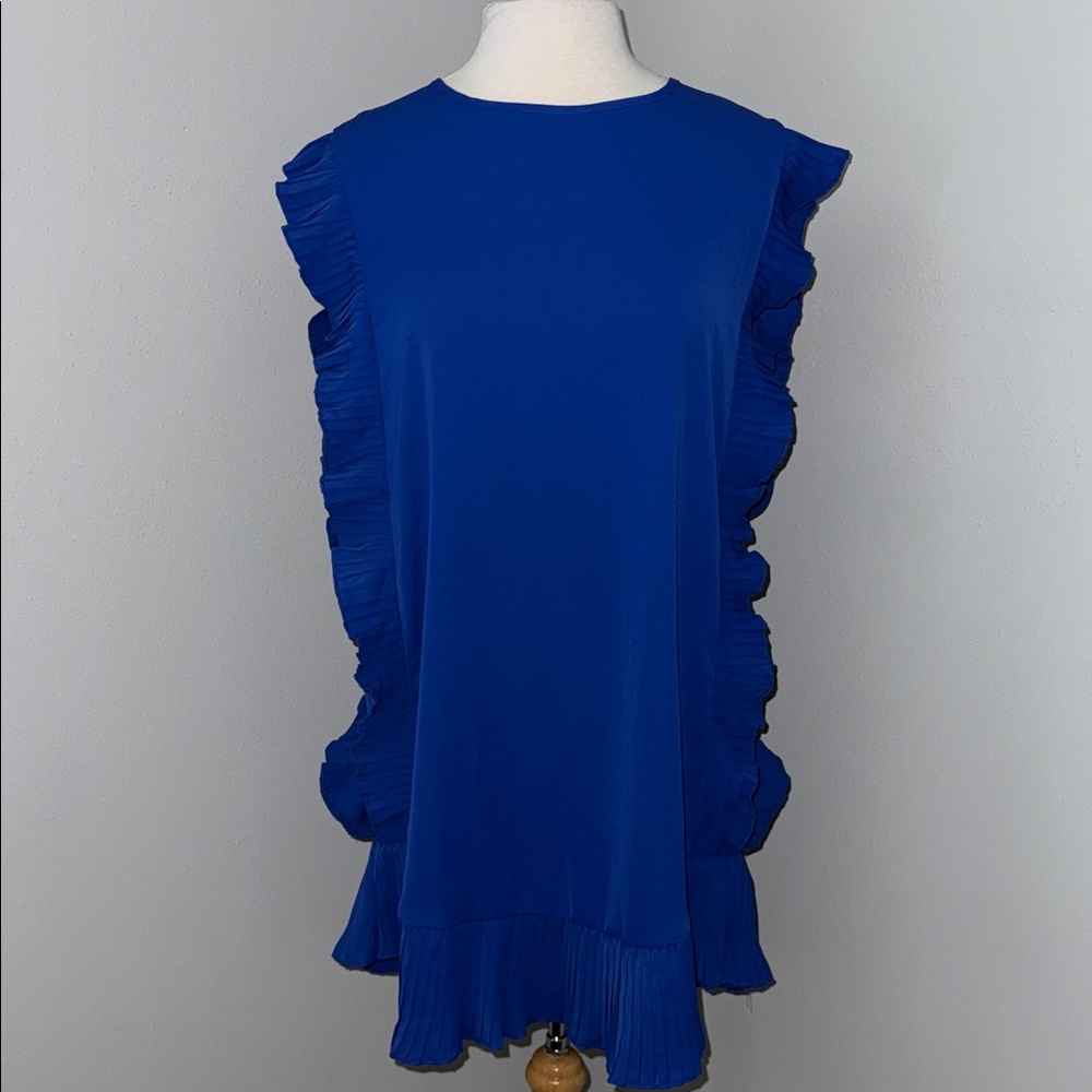 BiBi Royal Blue Ruffle Dress